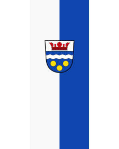 Vertical Hanging Beam Flag: Langenbach | portrait flag | 3.5m² | 38sqft | 300x120cm | 10x4ft