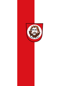 Vertical Hanging Beam Flag: Nandlstadt, M | portrait flag | 3.5m² | 38sqft | 300x120cm | 10x4ft