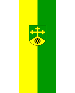 Vertical Hanging Swivel Crossbar Banner Flag: Neufahrn b.Freising | portrait flag | 3.5m² | 38sqft | 300x120cm | 10x4ft