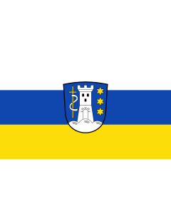 Flag: Paunzhausen |  landscape flag | 1.35m² | 14.5sqft | 90x150cm | 3x5ft 