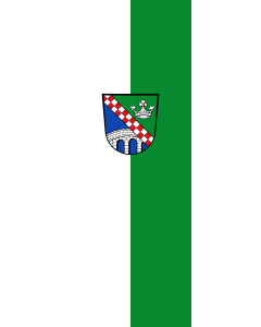 Flag: Fürstenfeldbruck (Kreis) |  portrait flag | 6m² | 64sqft | 400x150cm | 13x5ft 