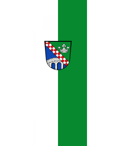 Vertical Hanging Beam Flag: Fürstenfeldbruck (Kreis) |  portrait flag | 3.5m² | 38sqft | 300x120cm | 10x4ft 