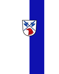 Vertical Hanging Beam Flag: Alling |  portrait flag | 3.5m² | 38sqft | 300x120cm | 10x4ft 