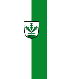 Vertical Hanging Beam Flag: Eichenau |  portrait flag | 3.5m² | 38sqft | 300x120cm | 10x4ft 