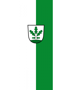 Vertical Hanging Swivel Crossbar Banner Flag: Eichenau |  portrait flag | 6m² | 64sqft | 400x150cm | 13x5ft 