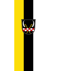 Vertical Hanging Swivel Crossbar Banner Flag: Emmering | portrait flag | 3.5m² | 38sqft | 300x120cm | 10x4ft