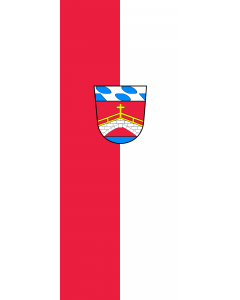 Vertical Hanging Beam Flag: Fürstenfeldbruck, GKSt |  portrait flag | 3.5m² | 38sqft | 300x120cm | 10x4ft 