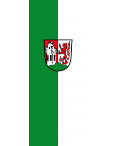 Vertical Hanging Beam Flag: Germering, GKSt |  portrait flag | 3.5m² | 38sqft | 300x120cm | 10x4ft 