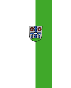 Vertical Hanging Swivel Crossbar Banner Flag: Gröbenzell |  portrait flag | 6m² | 64sqft | 400x150cm | 13x5ft 
