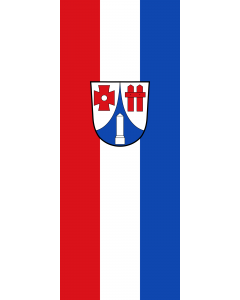 Vertical Hanging Beam Flag: Hattenhofen |  portrait flag | 3.5m² | 38sqft | 300x120cm | 10x4ft 