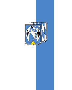 Vertical Hanging Beam Flag: Kottgeisering |  portrait flag | 3.5m² | 38sqft | 300x120cm | 10x4ft 