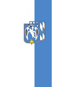 Vertical Hanging Beam Flag: Kottgeisering |  portrait flag | 3.5m² | 38sqft | 300x120cm | 10x4ft 