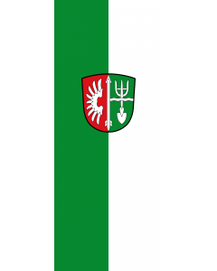 Vertical Hanging Beam Flag: Mittelstetten |  portrait flag | 3.5m² | 38sqft | 300x120cm | 10x4ft 
