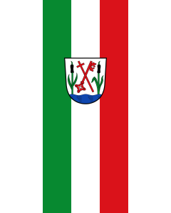 Vertical Hanging Beam Flag: Moorenweis | portrait flag | 3.5m² | 38sqft | 300x120cm | 10x4ft