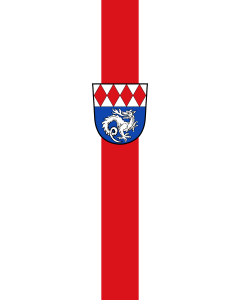 Vertical Hanging Swivel Crossbar Banner Flag: Oberschweinbach | portrait flag | 6m² | 64sqft | 400x150cm | 13x5ft