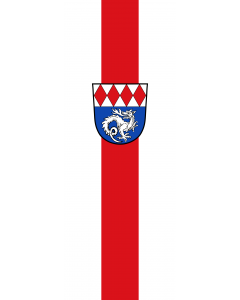 Vertical Hanging Swivel Crossbar Banner Flag: Oberschweinbach |  portrait flag | 6m² | 64sqft | 400x150cm | 13x5ft 