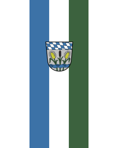 Vertical Hanging Beam Flag: Olching, St | portrait flag | 3.5m² | 38sqft | 300x120cm | 10x4ft