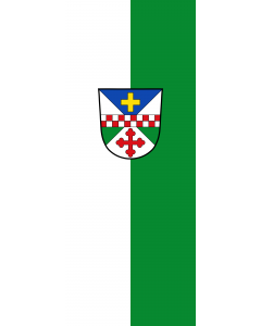 Vertical Hanging Beam Flag: Schöngeising |  portrait flag | 3.5m² | 38sqft | 300x120cm | 10x4ft 