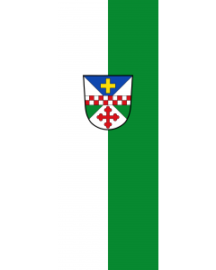 Vertical Hanging Swivel Crossbar Banner Flag: Schöngeising |  portrait flag | 6m² | 64sqft | 400x150cm | 13x5ft 