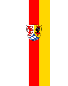 Flag: Garmisch-Partenkirchen (Kreis) | portrait flag | 6m² | 64sqft | 400x150cm | 13x5ft