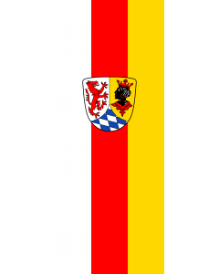 Vertical Hanging Beam Flag: Garmisch-Partenkirchen (Kreis) |  portrait flag | 3.5m² | 38sqft | 300x120cm | 10x4ft 