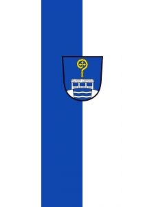 Vertical Hanging Beam Flag: Bad Bayersoien |  portrait flag | 3.5m² | 38sqft | 300x120cm | 10x4ft 