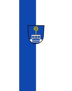 Vertical Hanging Swivel Crossbar Banner Flag: Bad Bayersoien |  portrait flag | 6m² | 64sqft | 400x150cm | 13x5ft 