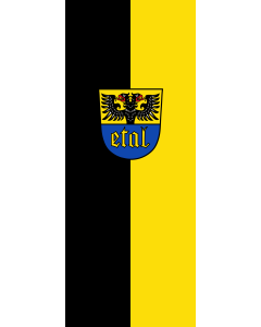 Flagge:  Ettal  |  Hochformat Fahne | 3.5m² | 300x120cm 
