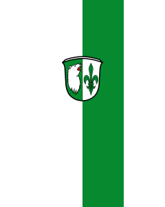 Vertical Hanging Swivel Crossbar Banner Flag: Grainau | portrait flag | 3.5m² | 38sqft | 300x120cm | 10x4ft