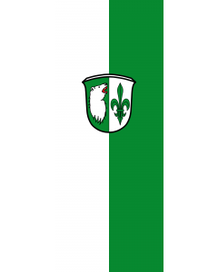 Vertical Hanging Beam Flag: Grainau |  portrait flag | 3.5m² | 38sqft | 300x120cm | 10x4ft 