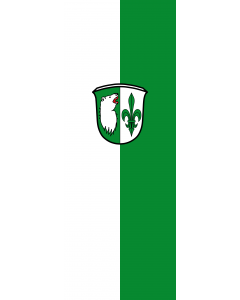 Vertical Hanging Swivel Crossbar Banner Flag: Grainau |  portrait flag | 6m² | 64sqft | 400x150cm | 13x5ft 