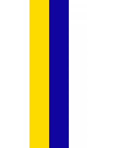 Vertical Hanging Beam Flag: Großweil |  portrait flag | 3.5m² | 38sqft | 300x120cm | 10x4ft 
