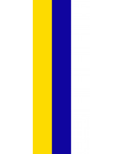 Vertical Hanging Swivel Crossbar Banner Flag: Großweil |  portrait flag | 6m² | 64sqft | 400x150cm | 13x5ft 