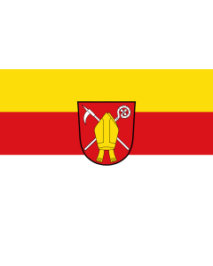 Tisch-Fahne / Tisch-Flagge: Krün 15x25cm