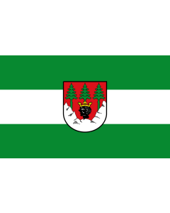 Tisch-Fahne / Tisch-Flagge: Mittenwald, M 15x25cm