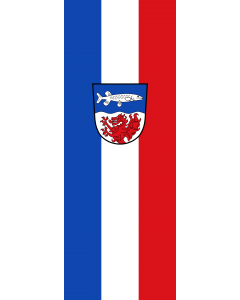 Vertical Hanging Swivel Crossbar Banner Flag: Seehausen a.Staffelsee |  portrait flag | 6m² | 64sqft | 400x150cm | 13x5ft 