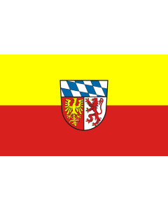 Tisch-Fahne / Tisch-Flagge: Landsberg am Lech (Kreis) 15x25cm