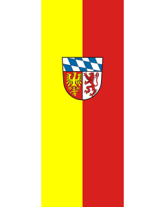 Vertical Hanging Beam Flag: Landsberg am Lech (Kreis) | portrait flag | 3.5m² | 38sqft | 300x120cm | 10x4ft