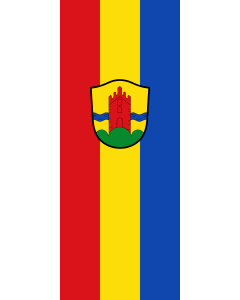 Vertical Hanging Beam Flag: Apfeldorf | portrait flag | 3.5m² | 38sqft | 300x120cm | 10x4ft