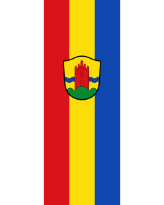 Vertical Hanging Beam Flag: Apfeldorf | portrait flag | 6m² | 64sqft | 400x150cm | 13x5ft