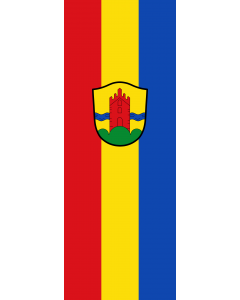 Vertical Hanging Swivel Crossbar Banner Flag: Apfeldorf |  portrait flag | 6m² | 64sqft | 400x150cm | 13x5ft 