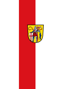 Vertical Hanging Beam Flag: Dießen am Ammersee, M | portrait flag | 6m² | 64sqft | 400x150cm | 13x5ft