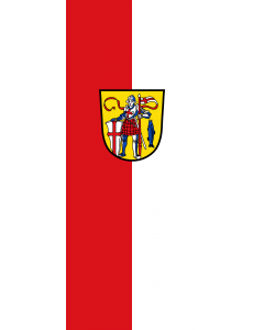 Flag: Dießen am Ammersee, M |  portrait flag | 3.5m² | 38sqft | 300x120cm | 10x4ft 