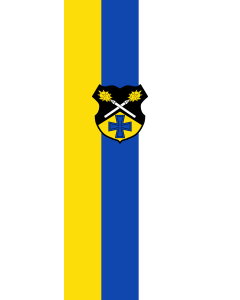 Vertical Hanging Swivel Crossbar Banner Flag: Eresing | portrait flag | 6m² | 64sqft | 400x150cm | 13x5ft