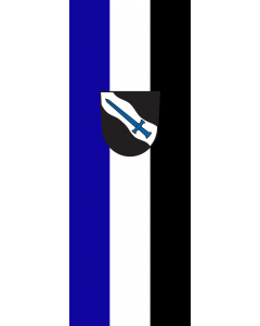 Vertical Hanging Swivel Crossbar Banner Flag: Finning |  portrait flag | 6m² | 64sqft | 400x150cm | 13x5ft 