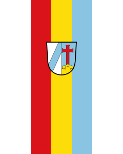 Flagge:  Geltendorf  |  Hochformat Fahne | 3.5m² | 300x120cm 