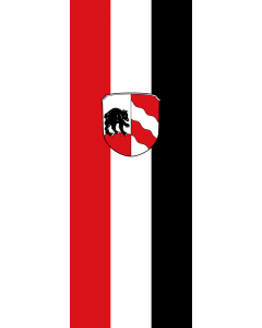 Vertical Hanging Swivel Crossbar Banner Flag: Greifenberg |  portrait flag | 6m² | 64sqft | 400x150cm | 13x5ft 