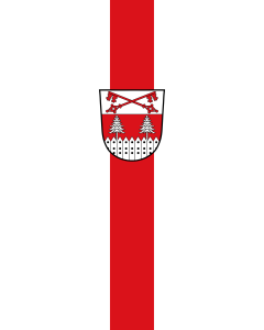 Vertical Hanging Swivel Crossbar Banner Flag: Hofstetten | portrait flag | 3.5m² | 38sqft | 300x120cm | 10x4ft