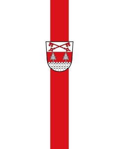 Vertical Hanging Swivel Crossbar Banner Flag: Hofstetten | portrait flag | 6m² | 64sqft | 400x150cm | 13x5ft