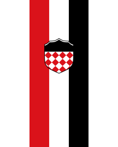 Flagge:  Hurlach  |  Hochformat Fahne | 3.5m² | 300x120cm 